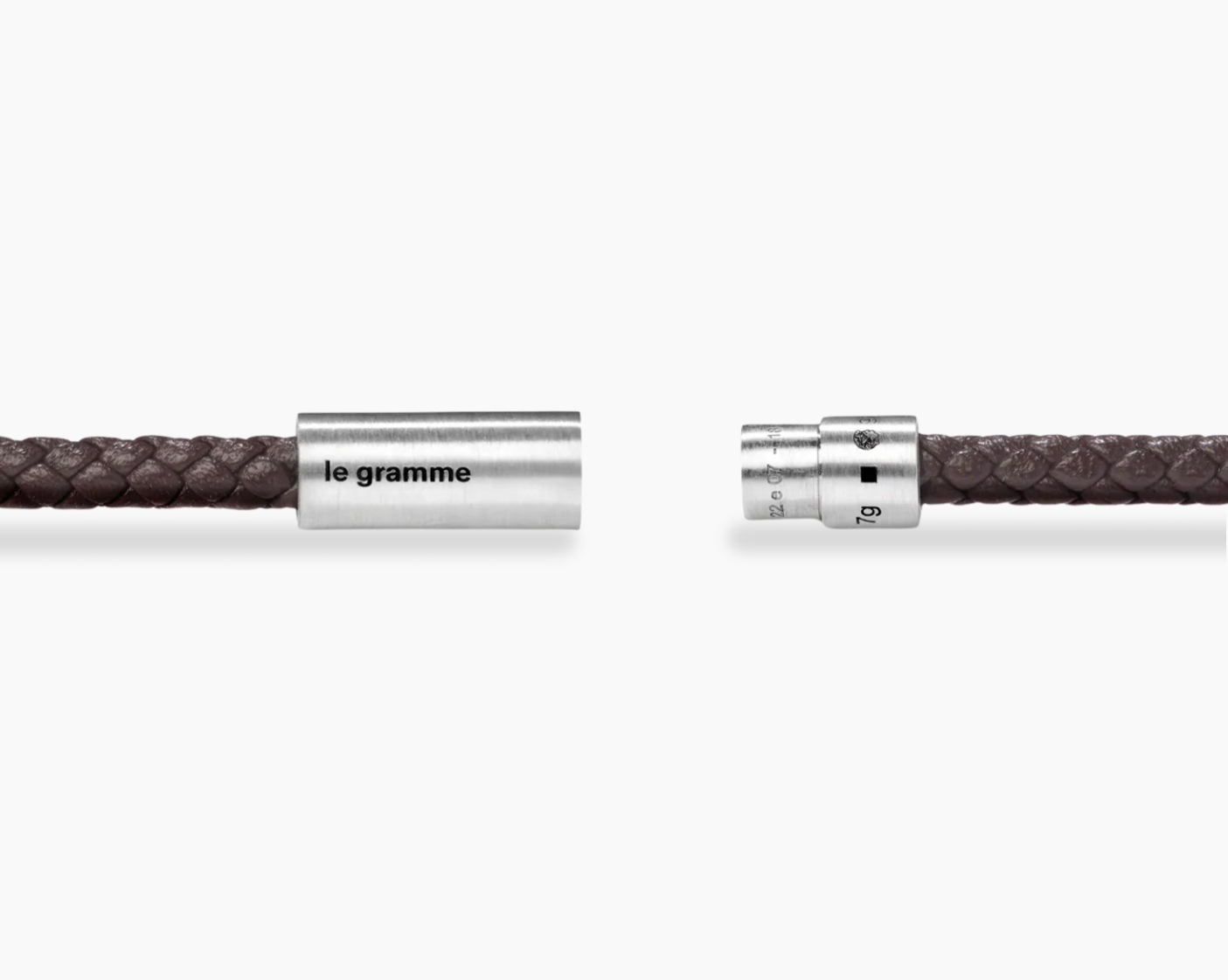 le-gramme-bracelet-c-ble-cuir-marron-le-7g image 3
