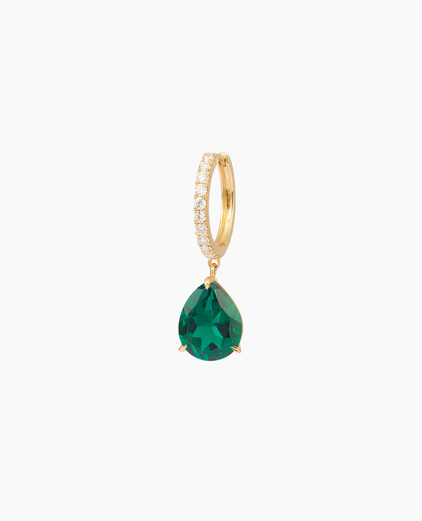 pers-e-paris-mono-boucle-cr-ole-iris-meraude-or-9-carats image 4