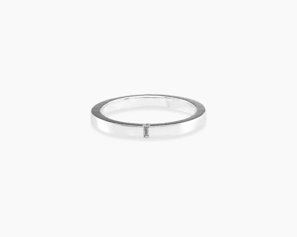 le-gramme-bague-ruban-2mm-la-5g-diamant-baguette-ext-rieur-alliance image 1