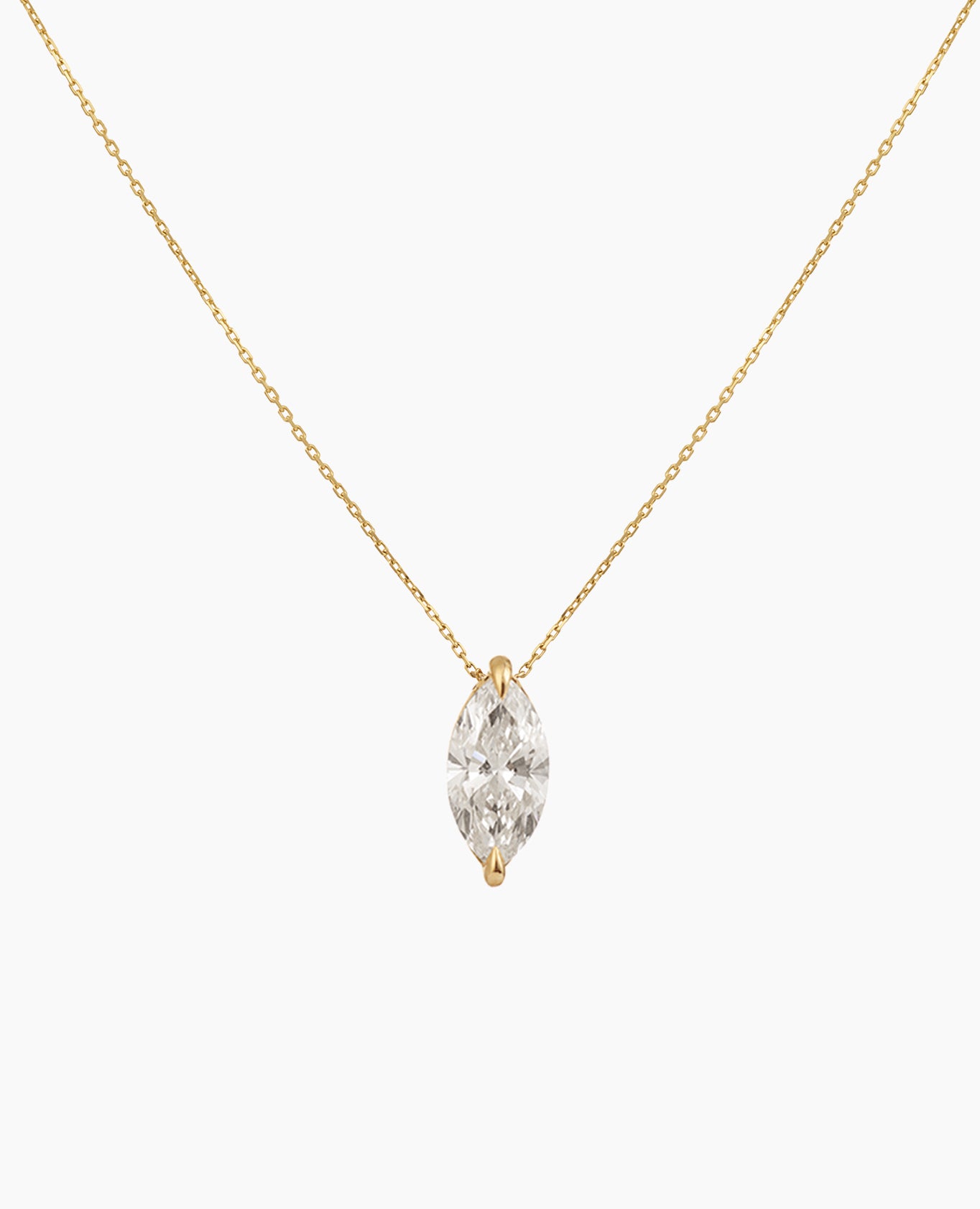 pers-e-paris-collier-marquise-bridal-or-9-carats-diamant-laboratoire image 4
