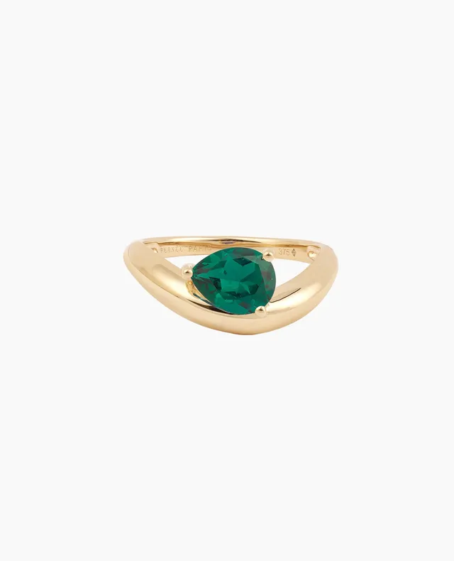 pers-e-paris-bague-wave-meraude-or-9-carats image 1