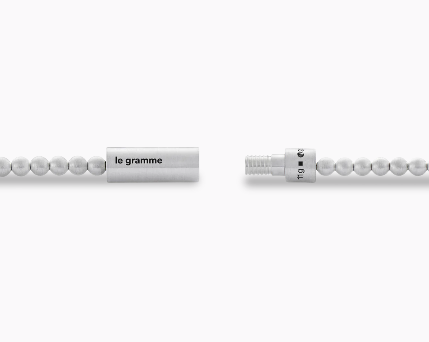 le-gramme-bracelet-beads-le-11g-argent-perles-3-mm image 2