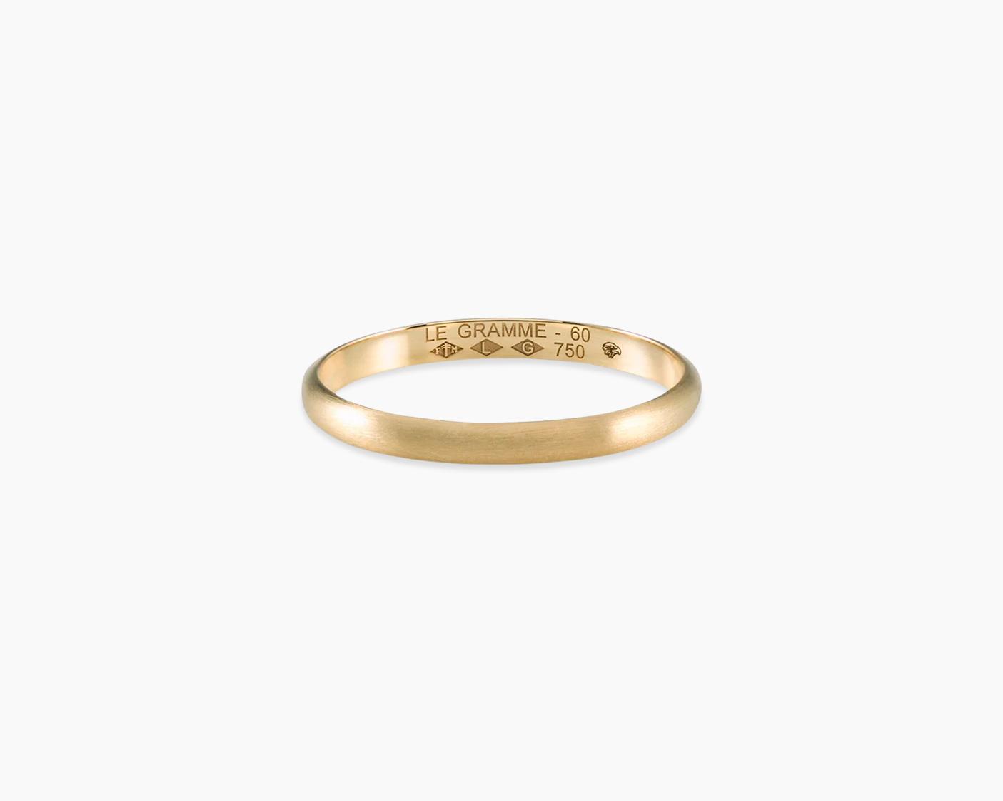 le-gramme-bague-demi-jonc-la-2g-or-bross-alliance image 1