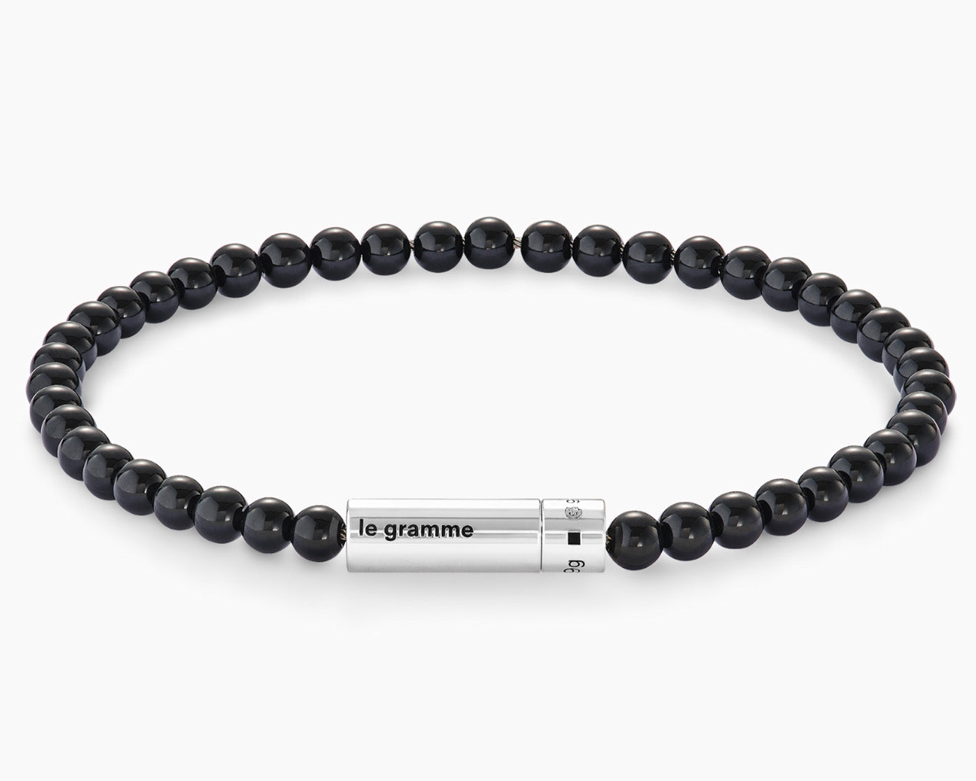 le-gramme-bracelet-beads-onyx-noir-le-9g image 1