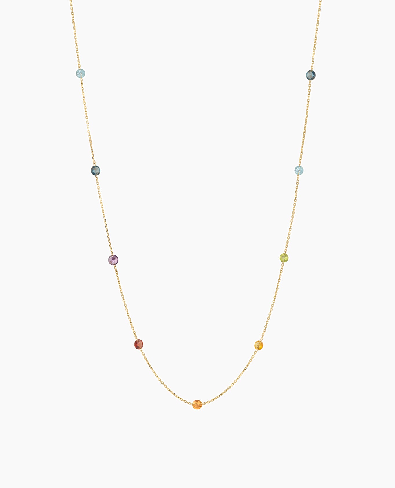 pers-e-paris-sautoir-chakras-quatorze-pierres-pr-cieuses-or-18-carats image 1