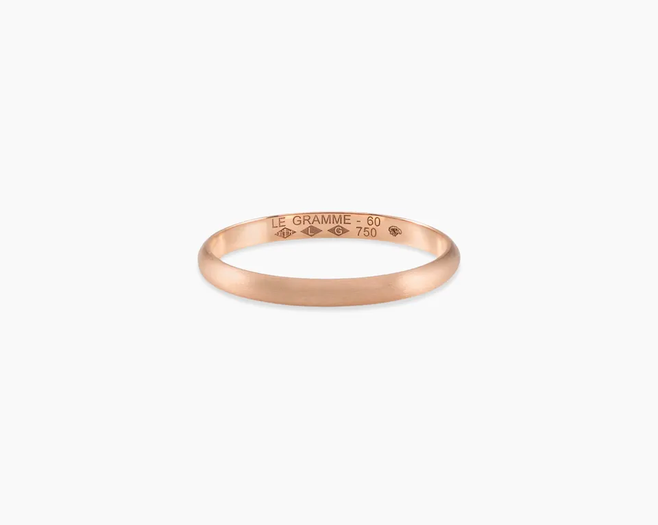 le-gramme-bague-demi-jonc-la-2g-finition-bross-e image 1