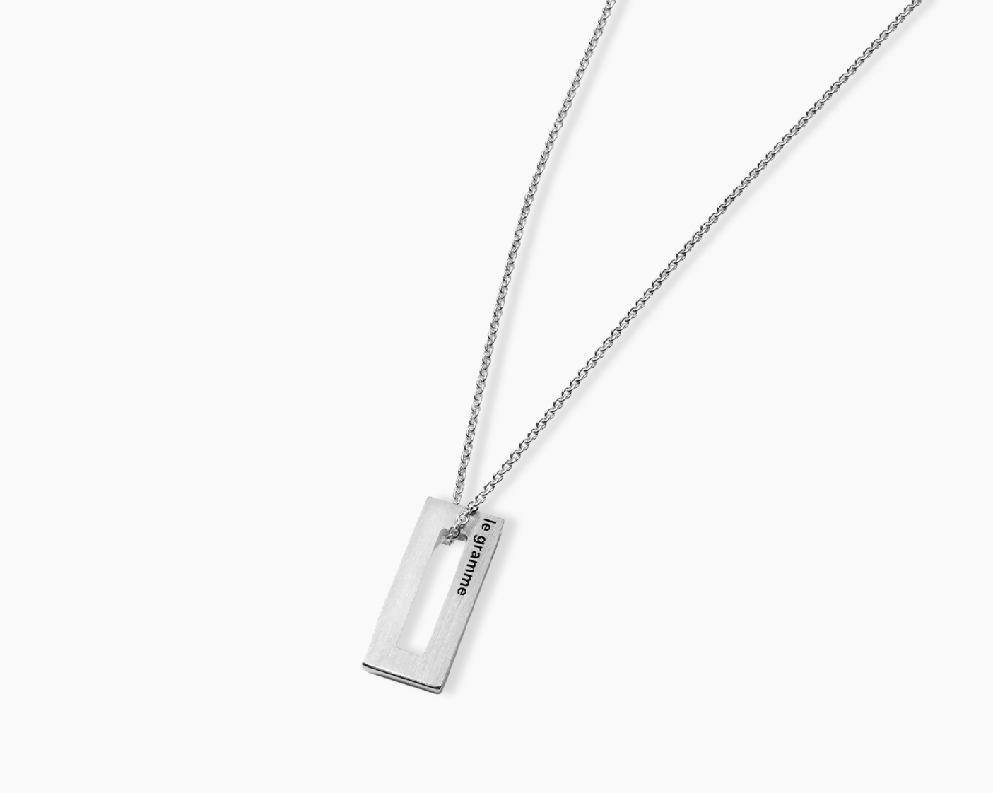 le-gramme-collier-rectangle-le-1-5g-argent-7-5-mm-cha-ne-64-cm image 3