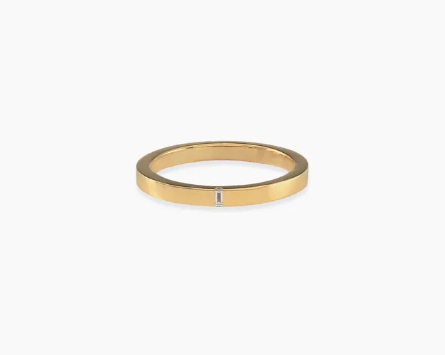 le-gramme-bague-ruban-la-5g-2mm-sertie-diamant-alliance image 1