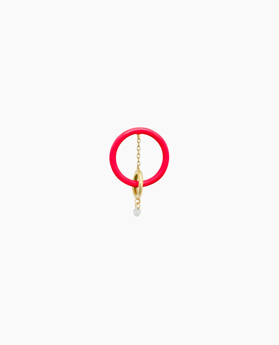pers-e-paris-boucle-d-oreille-enamel-orbite-rose-or-18-carats-mail-et-diamant image 1