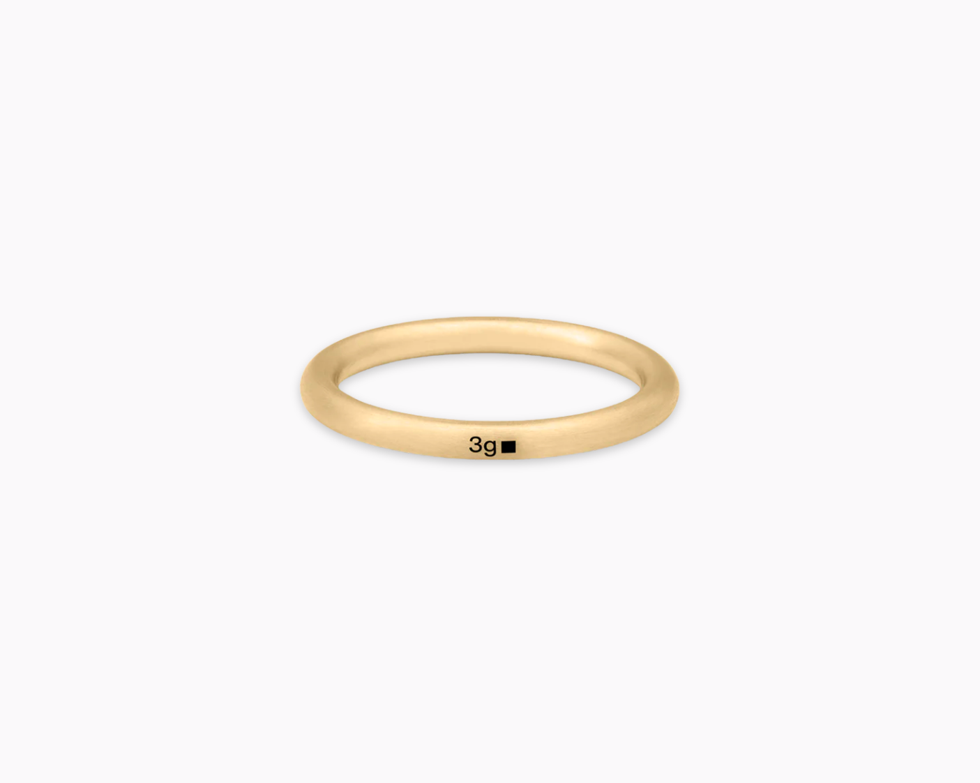 le-gramme-bague-jonc-la-3g-or-jaune-750-bross-fil-2-3mm image 1