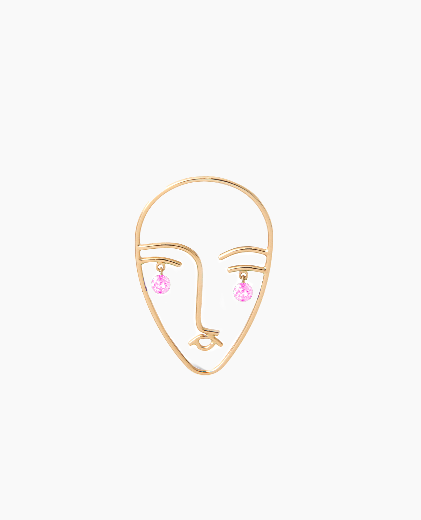 pers-e-paris-boucle-d-oreille-matisse-saphir-face-or-18-carats-vendue-l-unit image 1