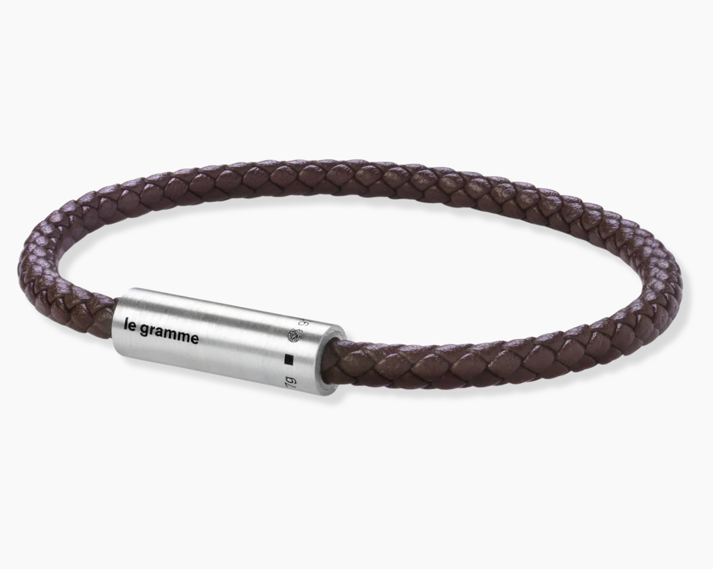 le-gramme-bracelet-c-ble-cuir-marron-le-7g image 2