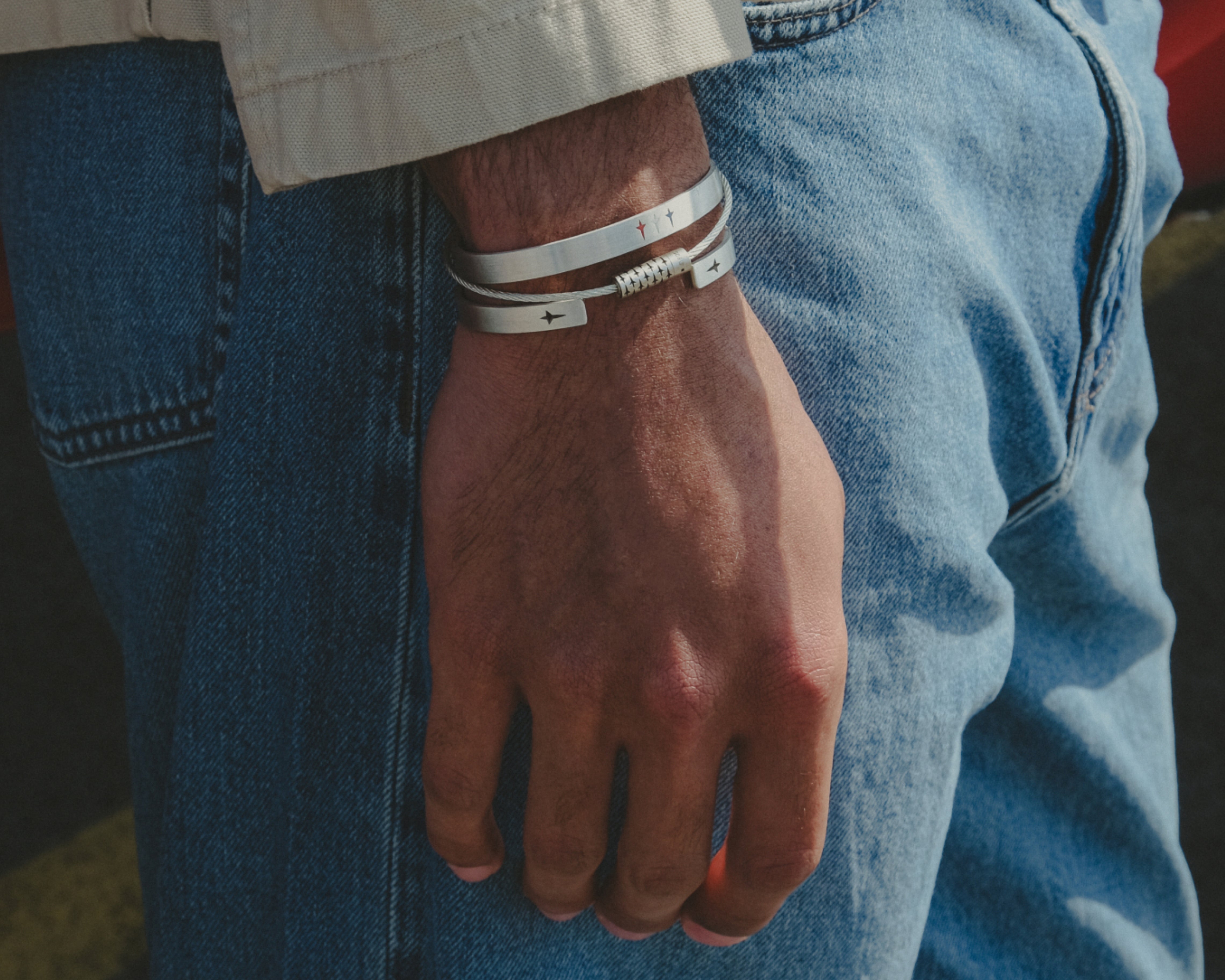 le-gramme-bracelet-c-ble-alpha-jets-le-9g-x-la-patrouille-de-france-argent-925 image 4