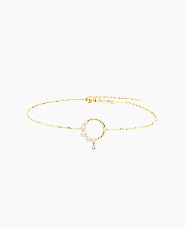 pers-e-paris-aphrodite-bracelet-demi-perl-or-18-carats-perles-et-diamant image 1