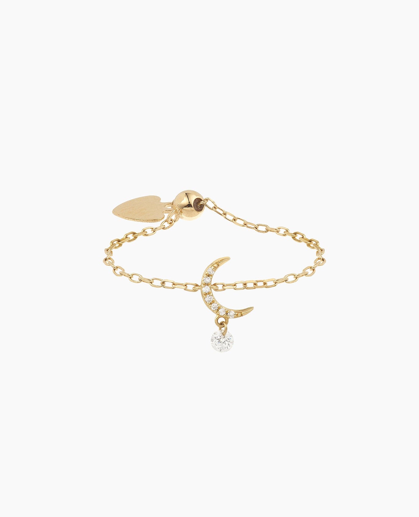 pers-e-paris-bague-s-l-n-cha-nette-lune-pav-e-un-diamant image 1
