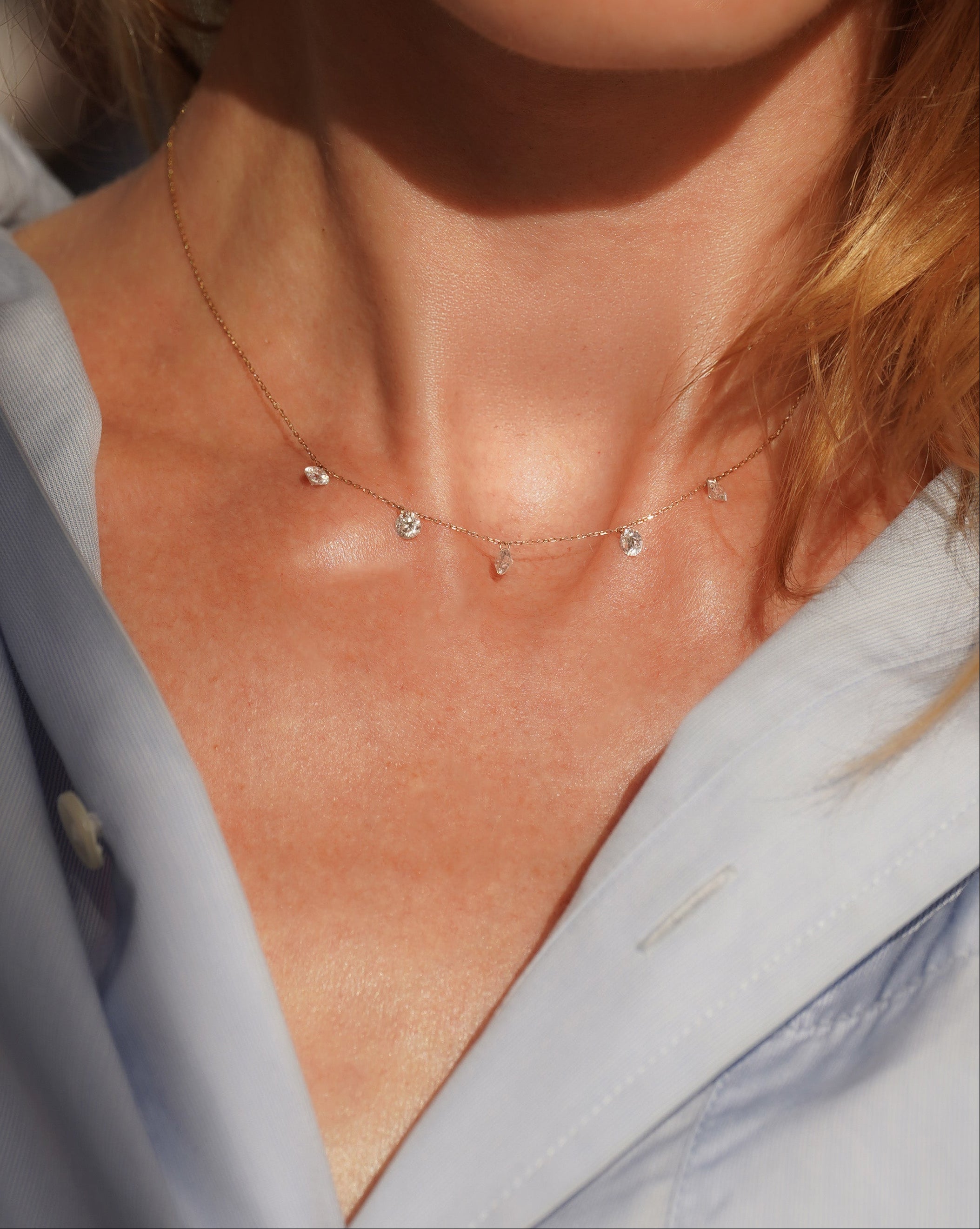 pers-e-paris-dana-collier-cinq-diamants-or-18-carats image 2