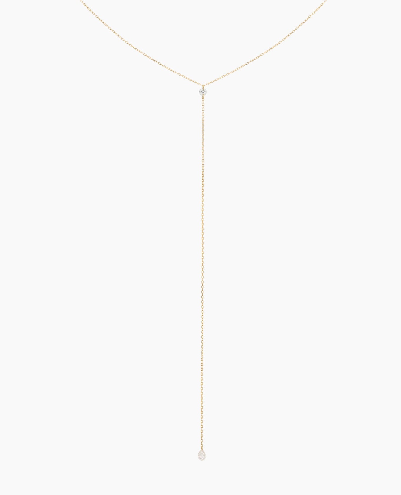 pers-e-paris-collier-cravate-dana-deux-diamants-or-18-carats image 1