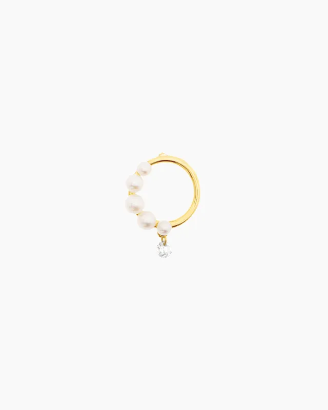 pers-e-paris-boucle-aphrodite-demi-perl-e-or-18-carats-perle-diamant image 1