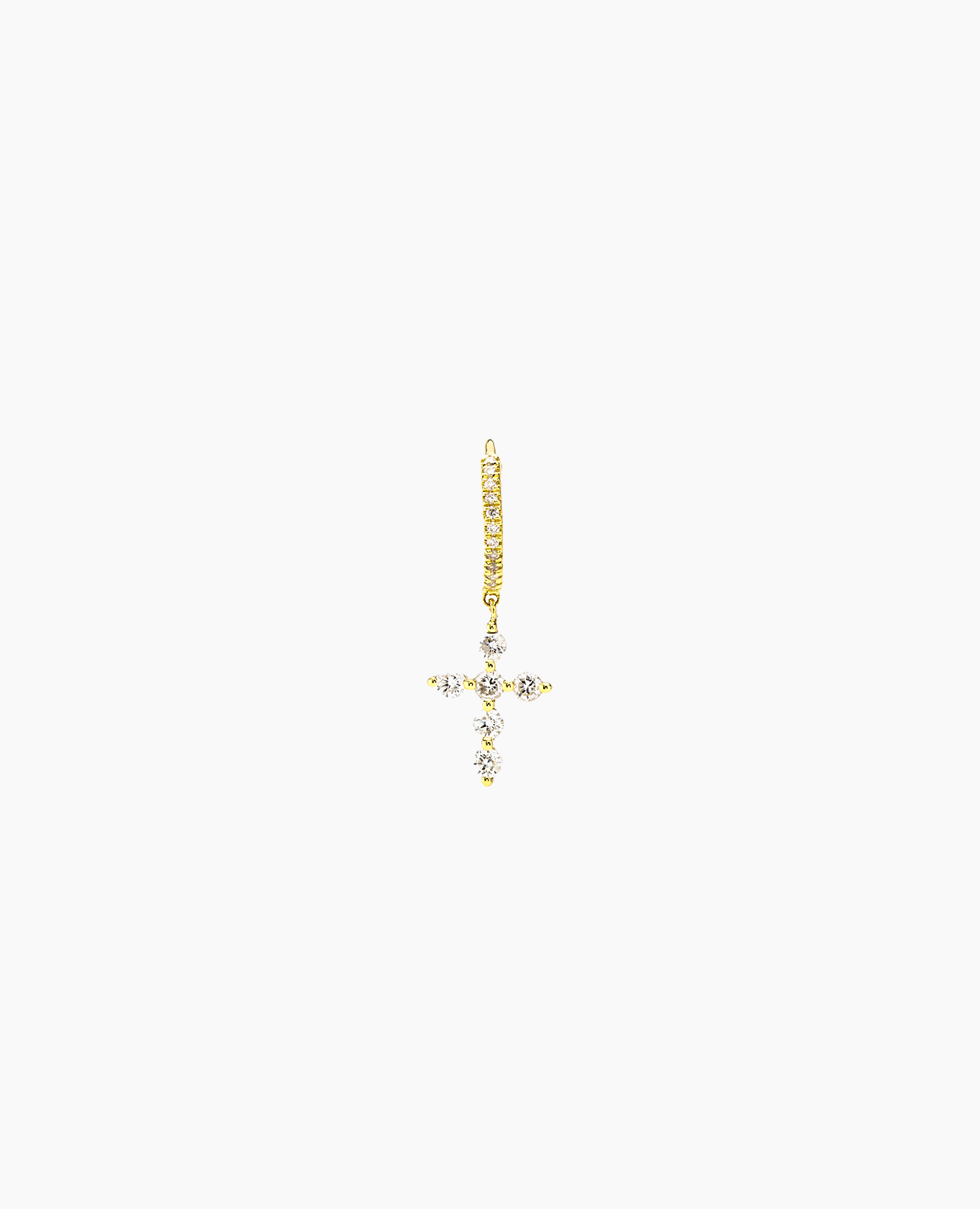 pers-e-paris-piercing-croix-pav-e-mini-boucle-d-oreille-or-18-carats-diamant image 1