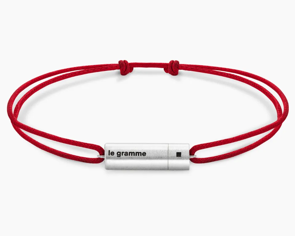 le-gramme-bracelet-cordon-c-ble-rouge-le-5g-taille-s2 image 1
