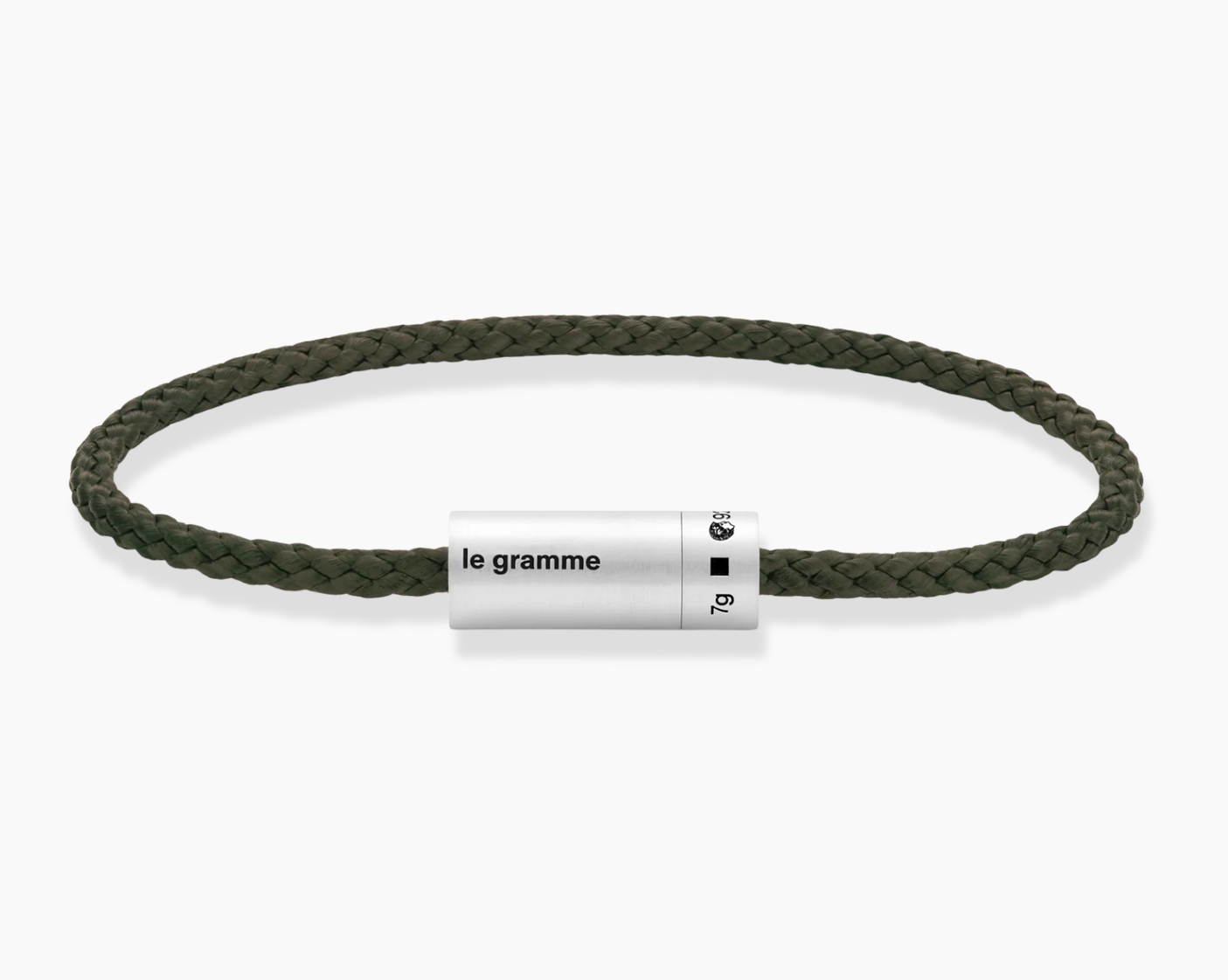 le-gramme-bracelet-c-ble-nato-kaki-le-7g-argent-925-bross image 1