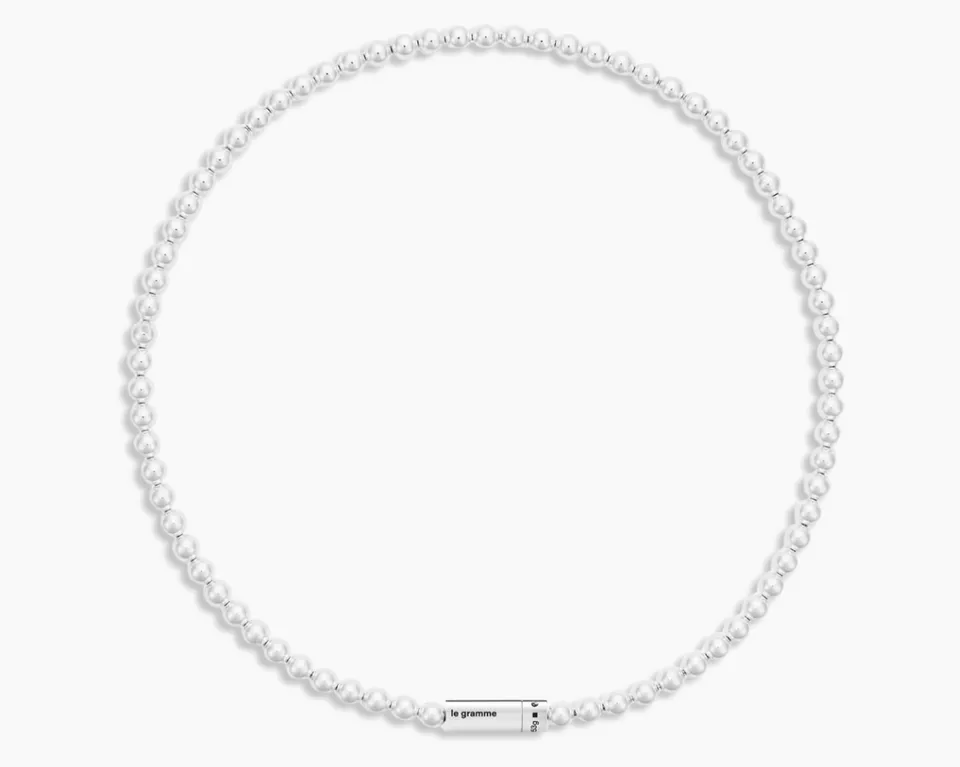 le-gramme-collier-beads-le-51g-argent-perles-5-mm image 1