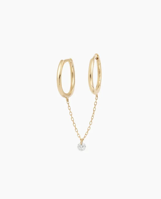 pers-e-paris-piercing-by-pers-e-mini-boucle-cha-nette-double-hoops-un-diamant image 1