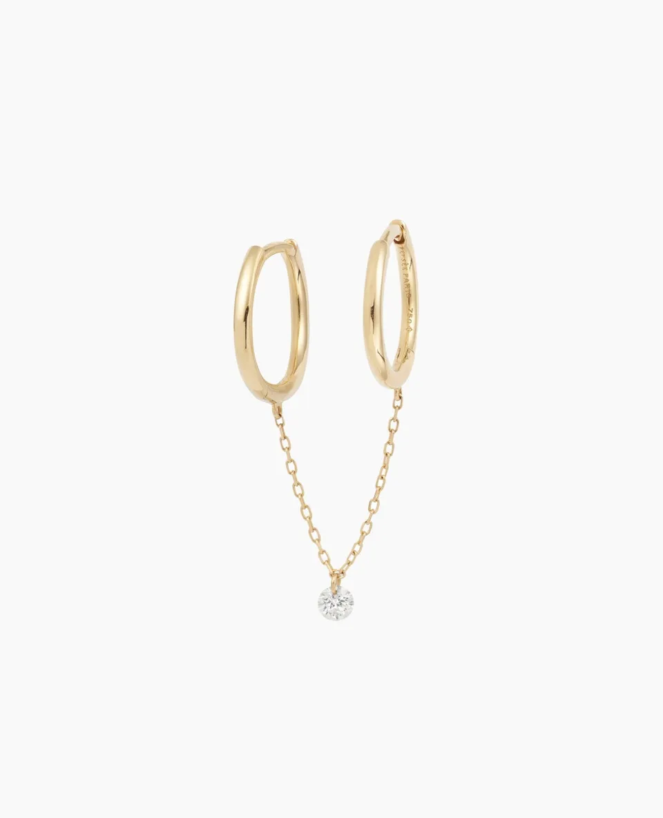 pers-e-paris-piercing-by-pers-e-mini-boucle-cha-nette-double-hoops-un-diamant image 1