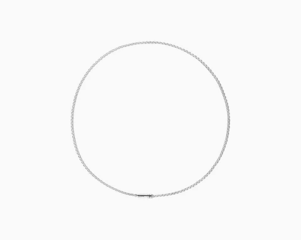 le-gramme-collier-c-ble-sur-cha-ne-le-27g-argent-poli image 1