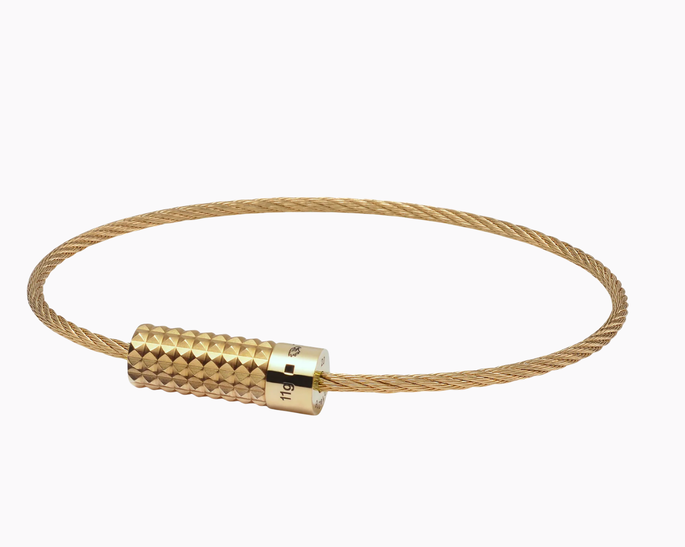 le-gramme-bracelet-c-ble-guilloch-pyramide-le-11g-femme-c-ble-1-8-mm image 2