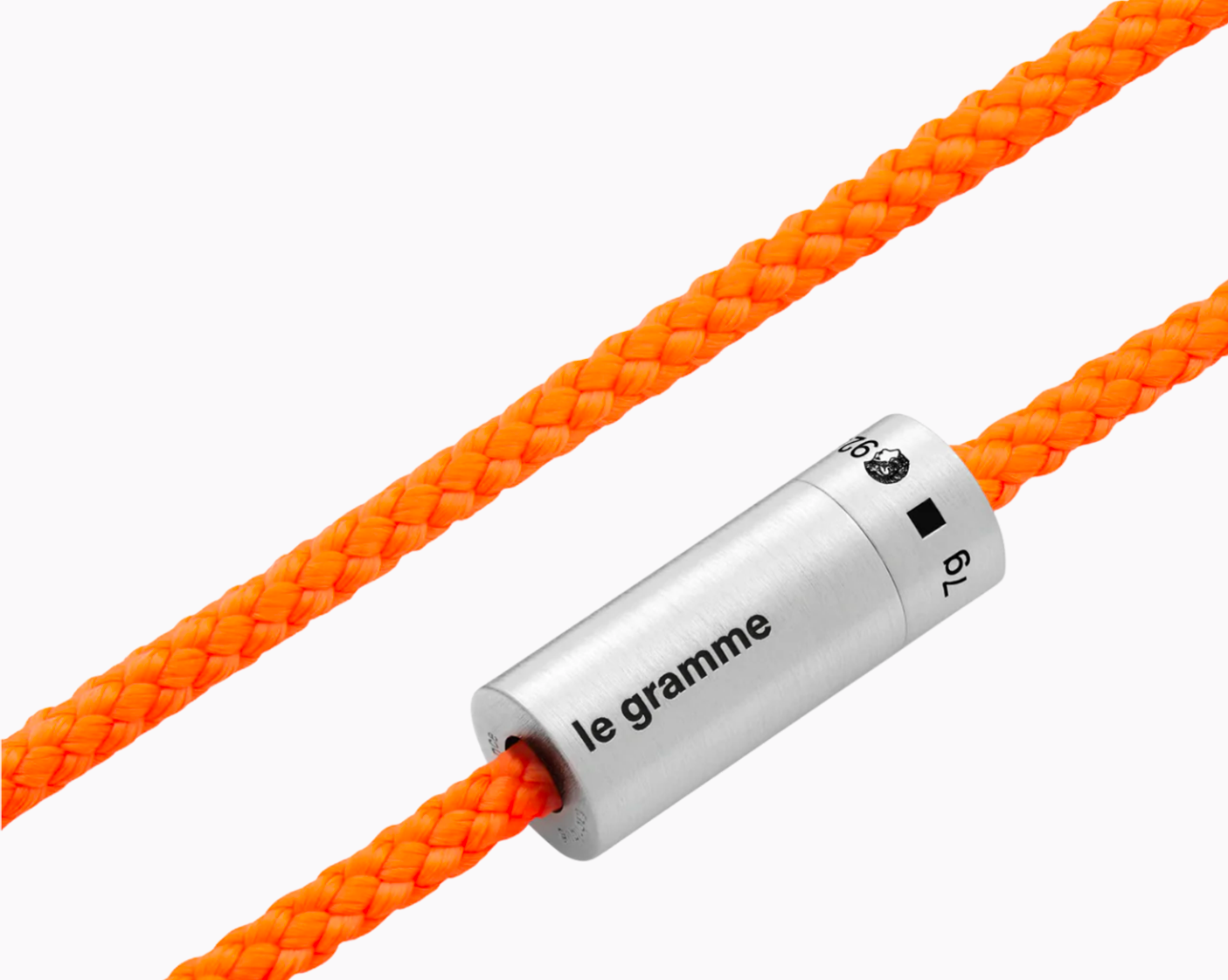 le-gramme-bracelet-c-ble-nato-orange-le-7g-argent-925-bross image 2