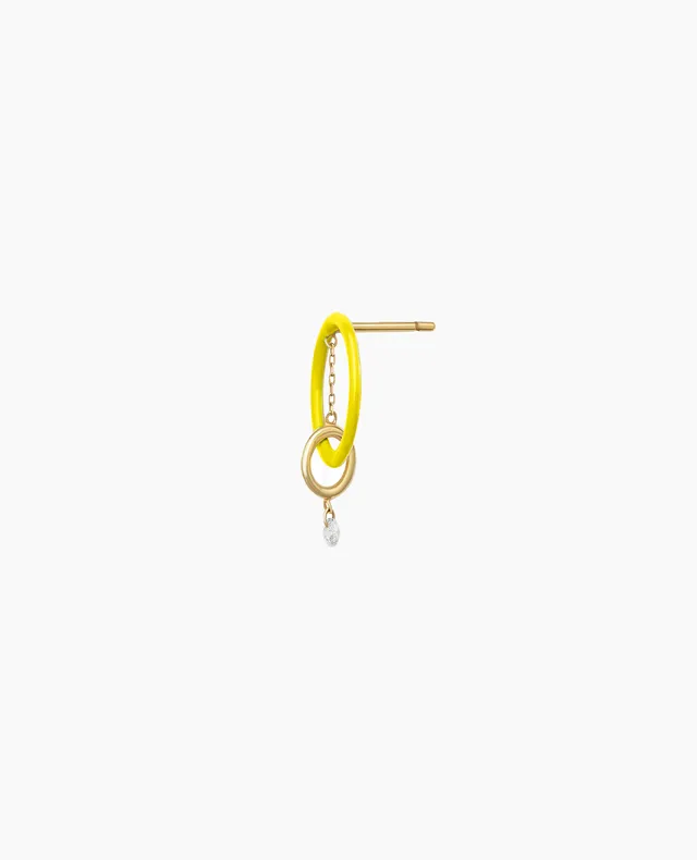 pers-e-paris-boucles-d-oreille-enamel-orbite-jaune-or-18-carats-diamant-l-unit image 1