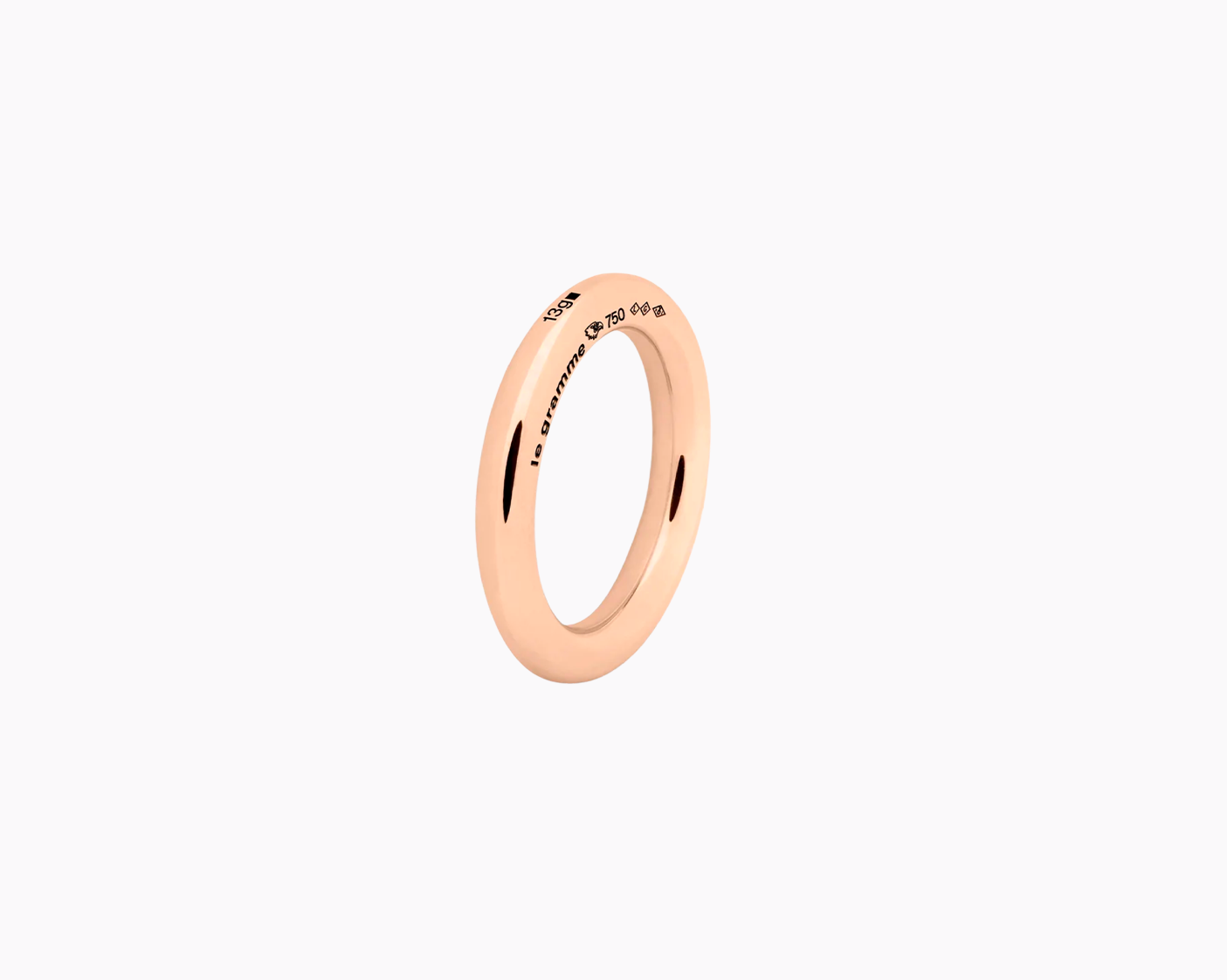le-gramme-bague-jonc-la-13g-or-rouge-750-bague-jonc image 2