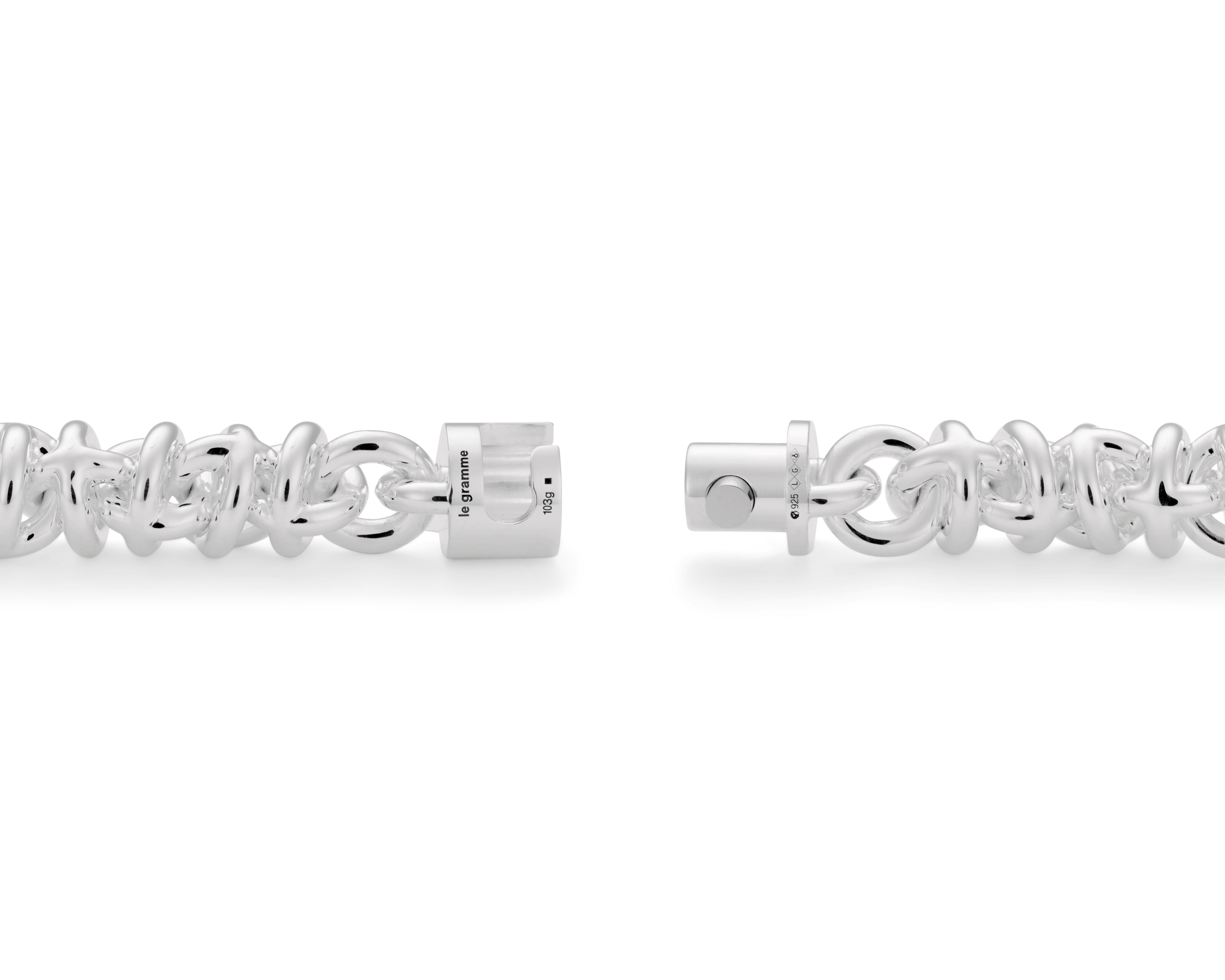 le-gramme-bracelet-entrelacs-le-103g-argent image 3