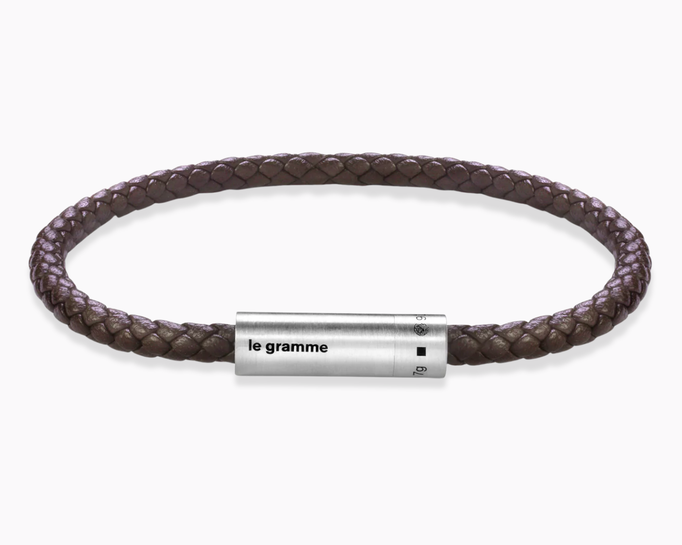 le-gramme-bracelet-c-ble-cuir-marron-le-7g image 1
