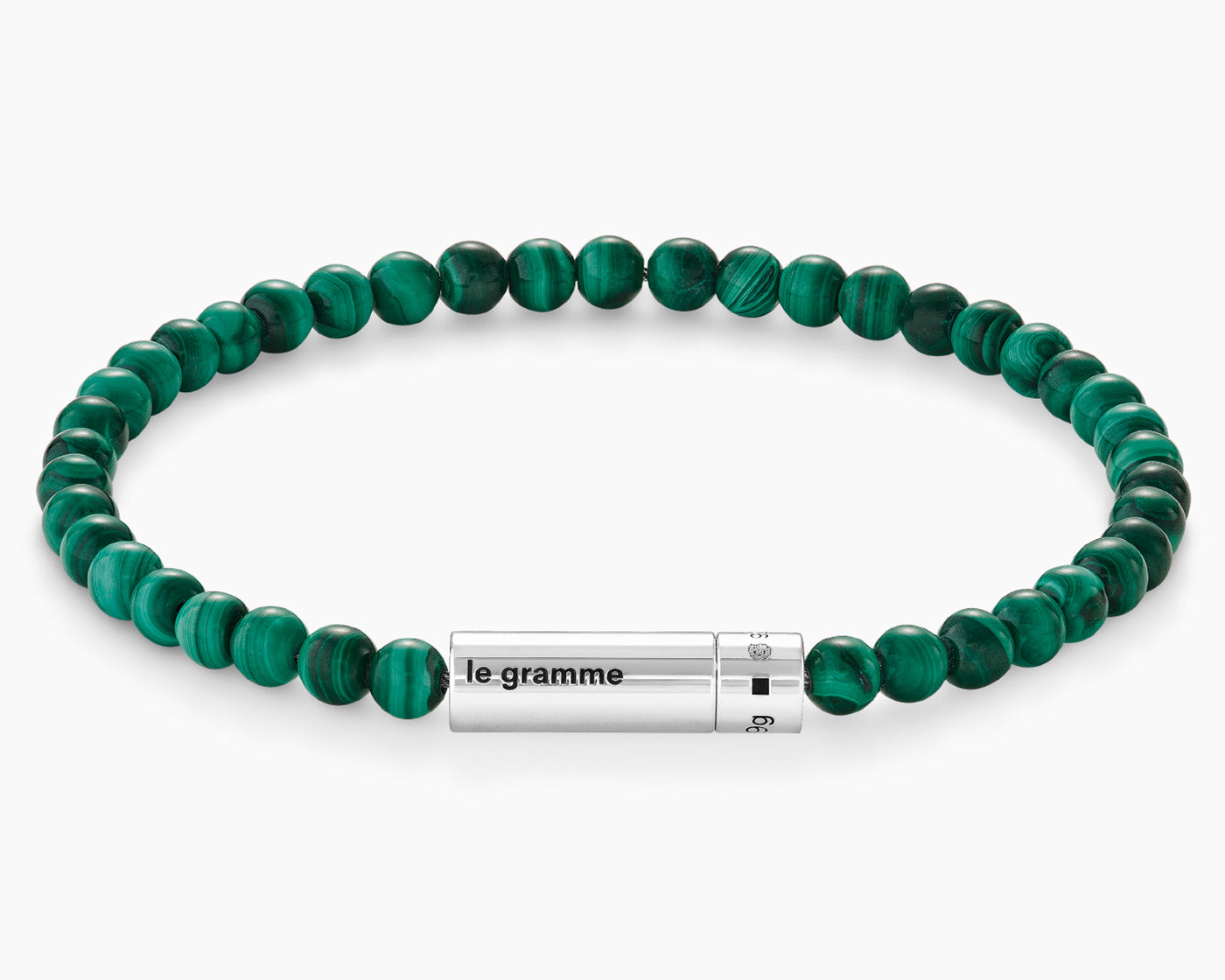 le-gramme-bracelet-beads-malachite-le-9g image 1