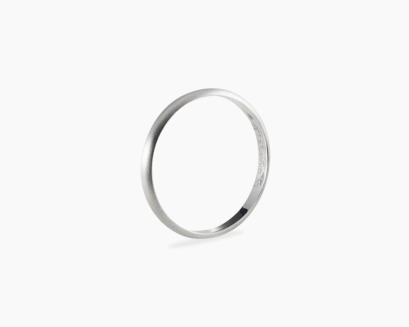 le-gramme-bague-demi-jonc-la-2g-fini-bross image 2