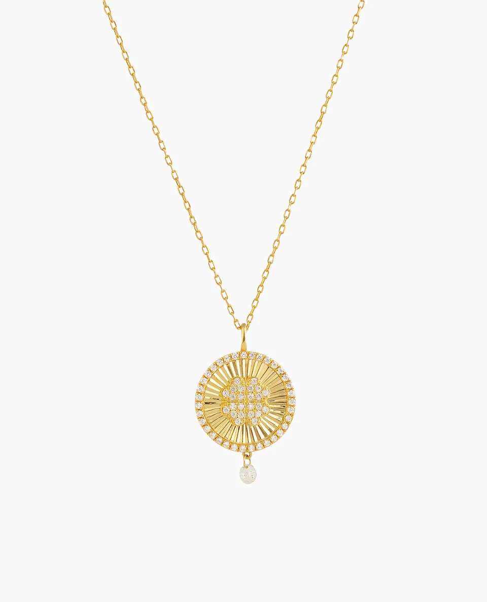 pers-e-paris-collier-porte-bonheur-tr-fle-c-leste-or-18-carats-et-diamant image 1