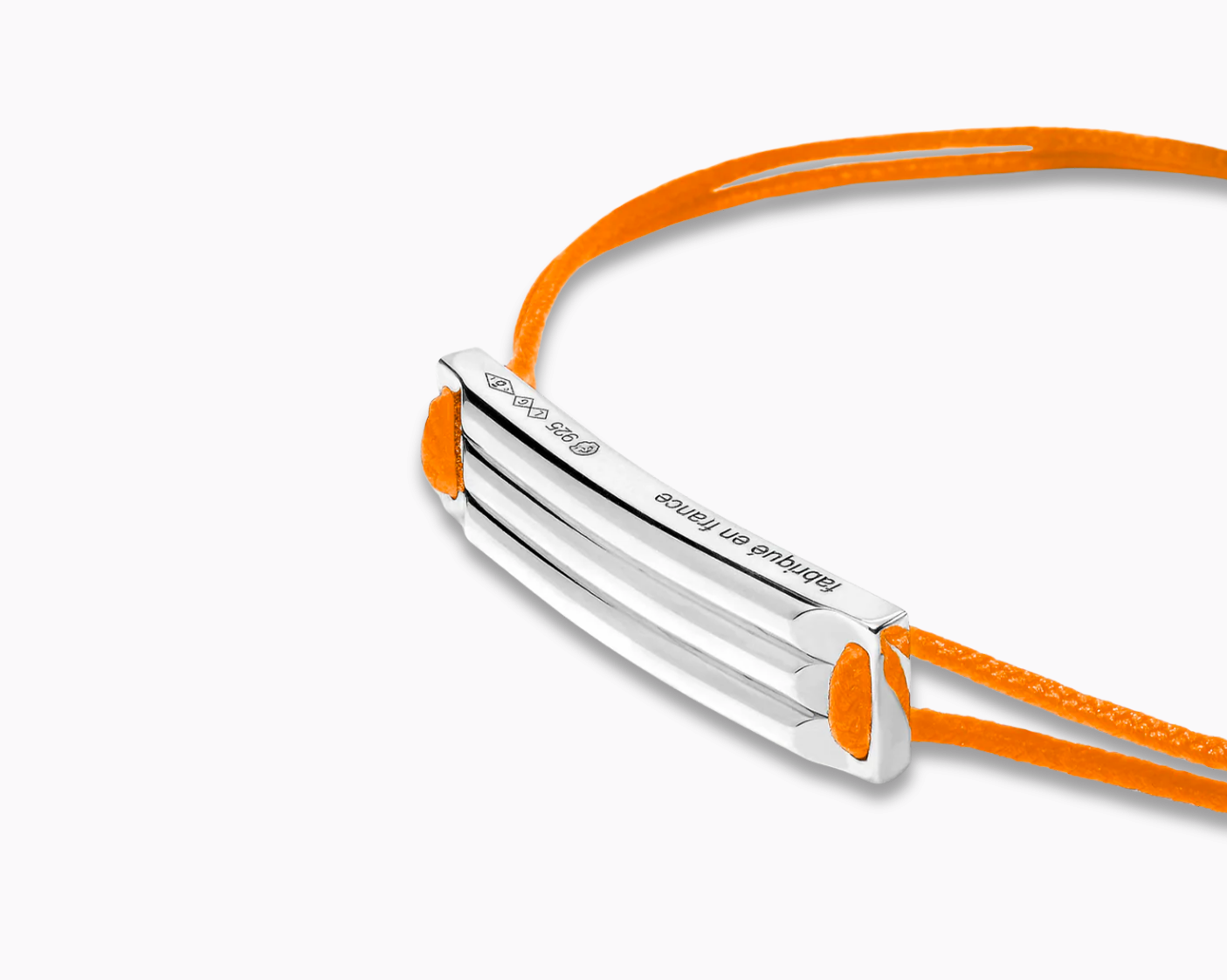 le-gramme-bracelet-cordon-orange-godronn-le-5g image 4