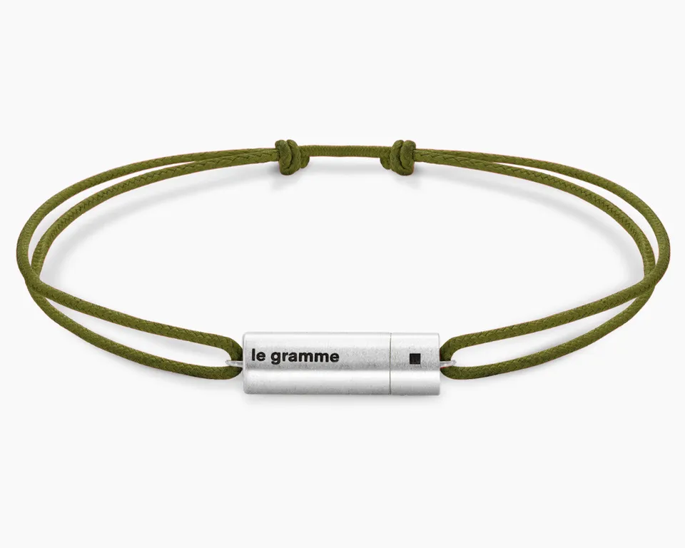 le-gramme-bracelet-cordon-c-ble-kaki-le-5g-taille-s2 image 1