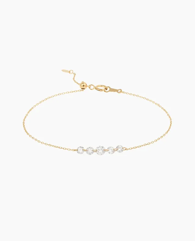 pers-e-paris-dana-bracelet-ligne-cinq-diamants-or-18-carats image 1