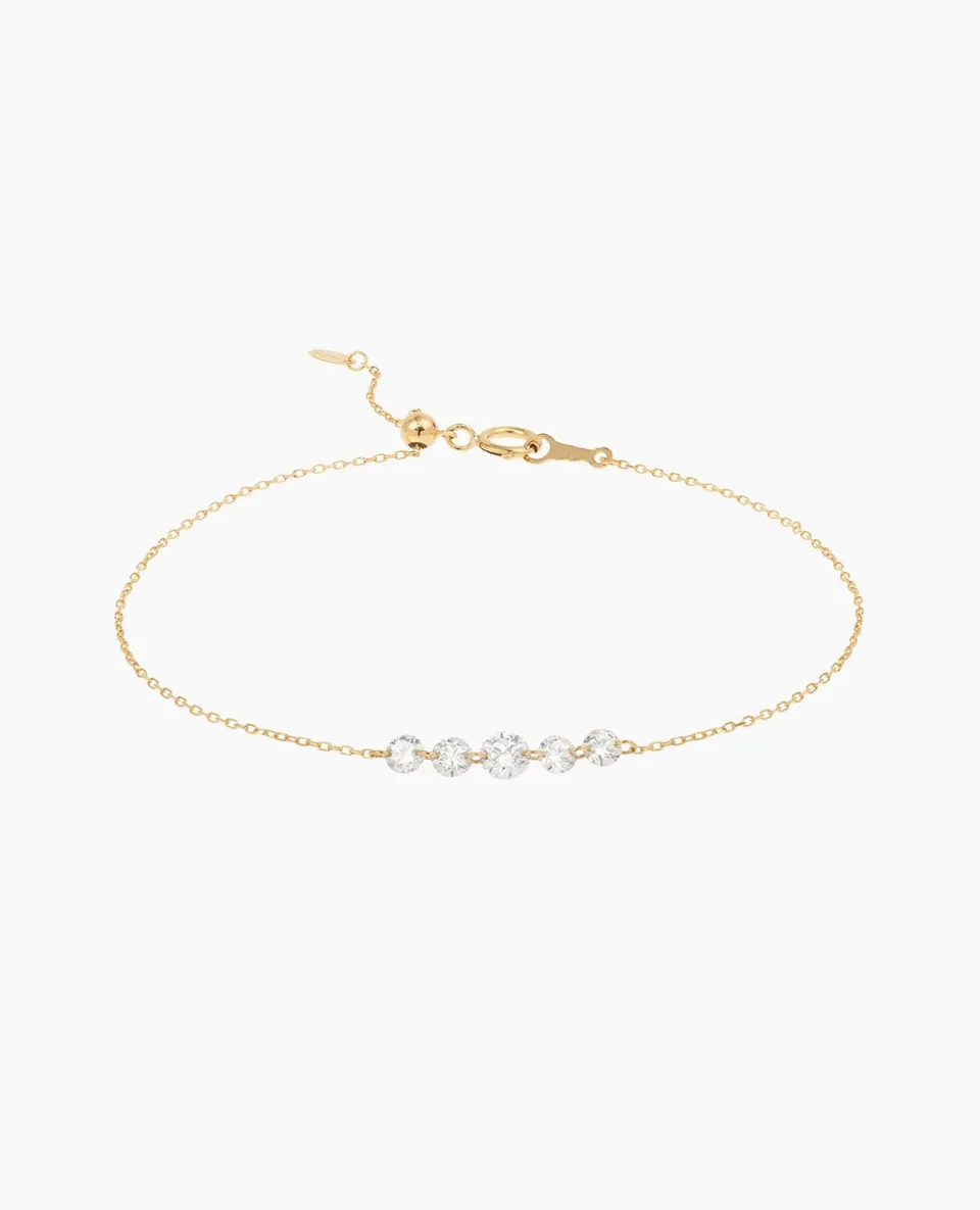 pers-e-paris-dana-bracelet-ligne-cinq-diamants-or-18-carats image 1
