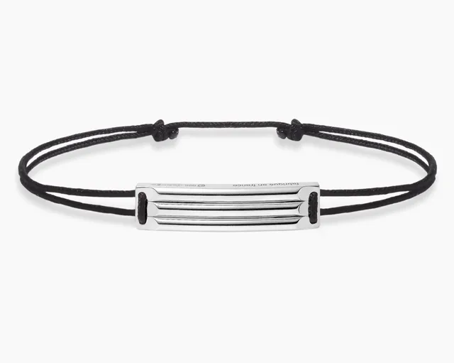 le-gramme-bracelet-cordon-noir-godron-le-5g image 1