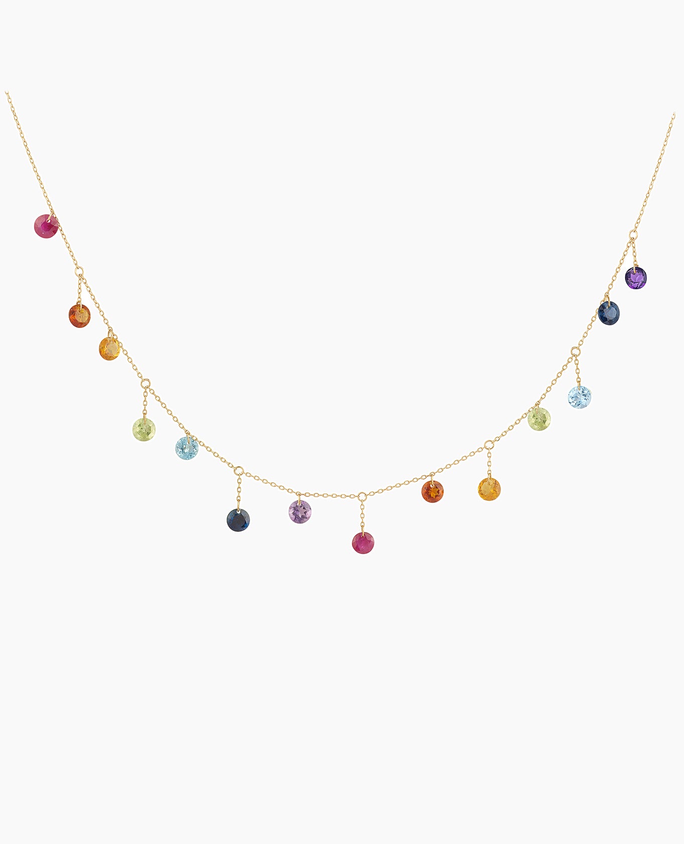 pers-e-paris-collier-chakras-quatorze-pierres-or-18-carats image 1