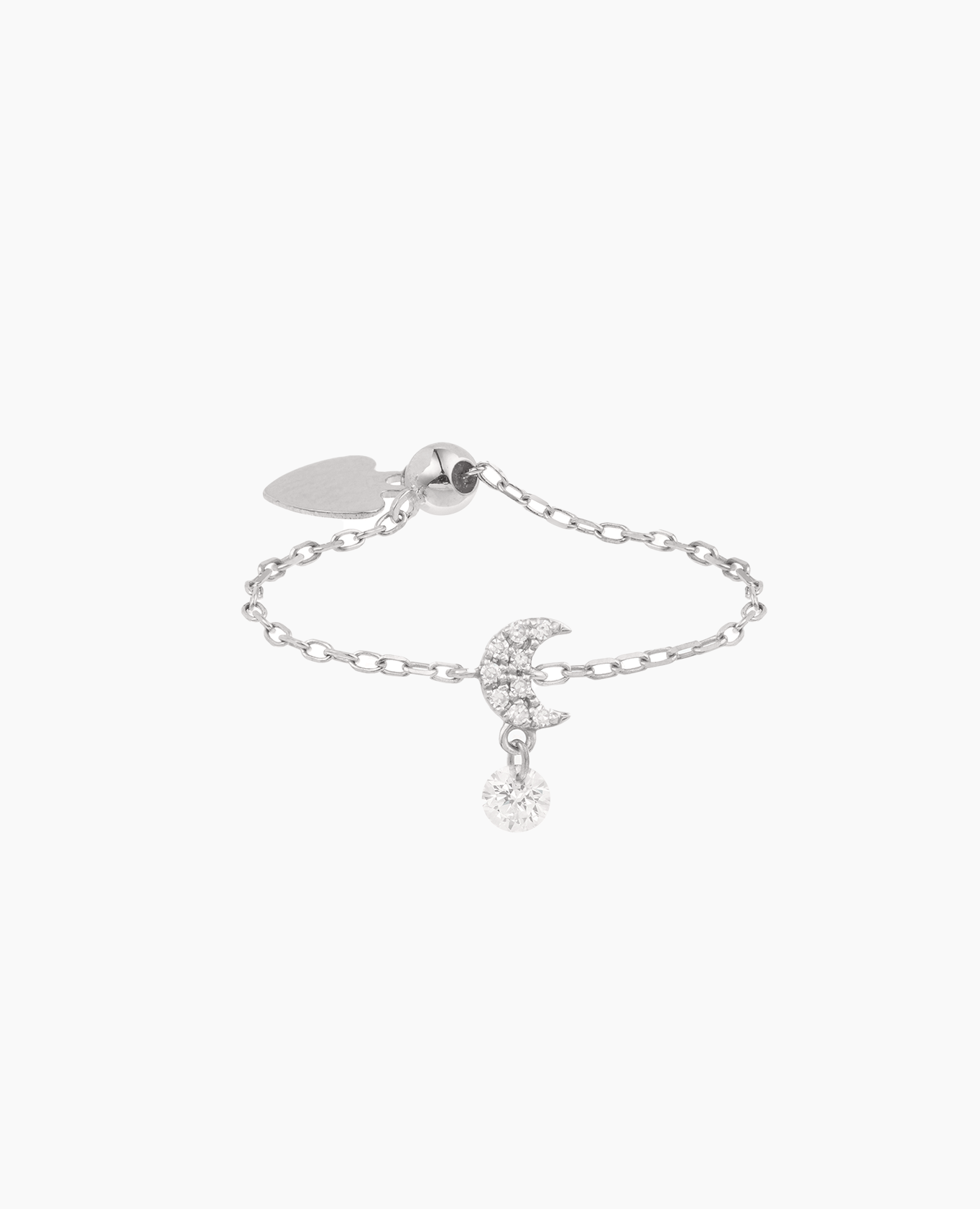 pers-e-paris-bague-s-l-n-cha-nette-mini-lune-pav-e-un-diamant image 2
