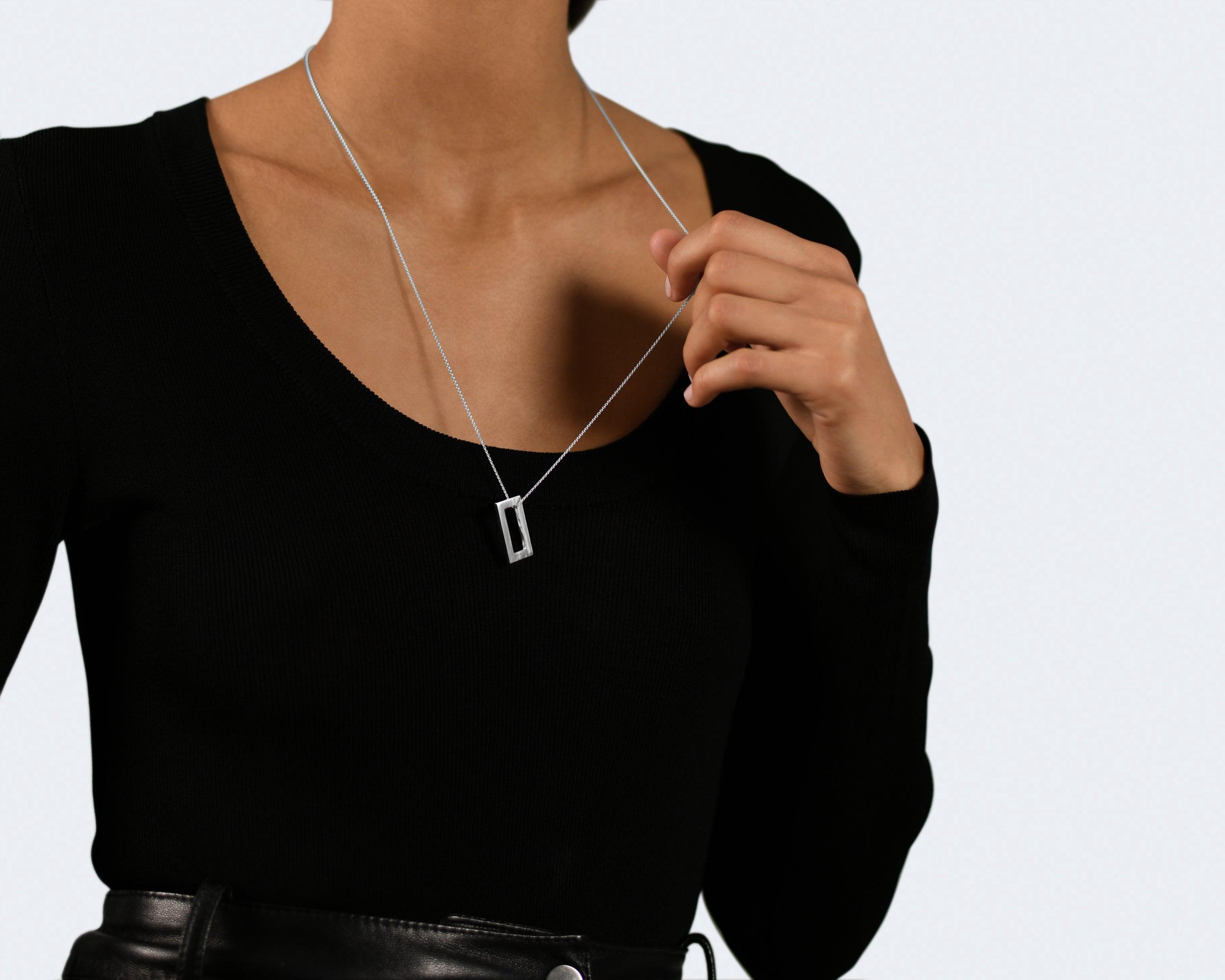 le-gramme-collier-rectangle-le-3-4g-argent-17-5-mm image 6