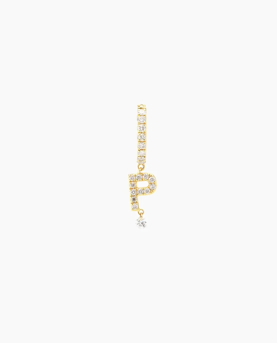 pers-e-paris-piercing-alphabet-pav-or-initiale-diamant-or-gris-18-carats image 1