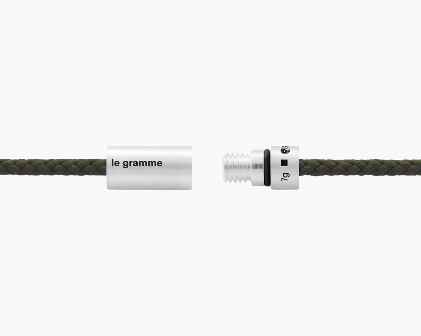 le-gramme-bracelet-c-ble-nato-kaki-le-7g-argent-925-bross image 3