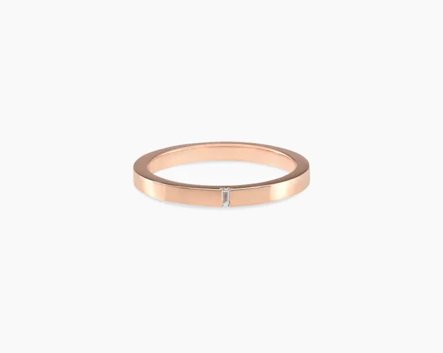 le-gramme-bague-ruban-2mm-la-5g-sertie-diamant-alliance-polie image 1