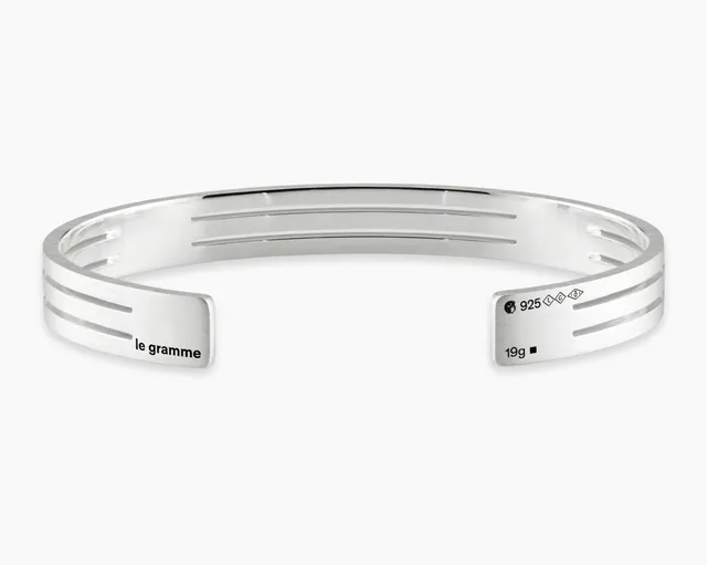 le-gramme-bracelet-ruban-perfor-le-19g-argent-largeur-7-6-mm image 1